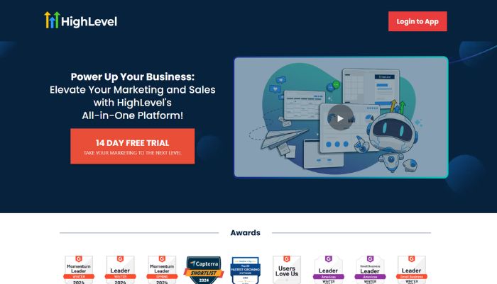 GoHighLevel - for blend of sales and marketing